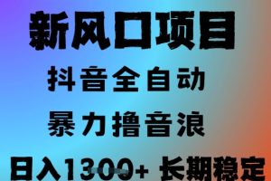 最新风口抖音无人直播撸音浪，全自动运行，小白可玩，长期稳定，日入1.3k，可批量收益翻倍【揭秘】