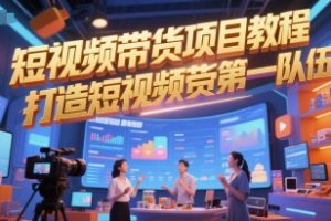 短视频带货项目教程，打造短视频带货第一队伍