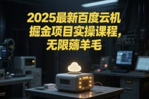 2025最新百度云机掘金项目实操课程单窗口保底5-10元月收益单窗口150+【揭秘】