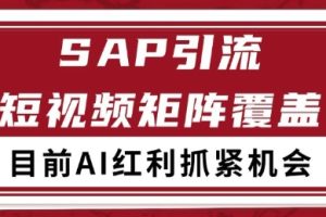 小红书某音sap赛道引流获客 自热矩阵日引200+【揭秘】