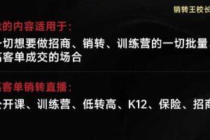 销转王校长合集，销转课，把公开课做成印钞机，送王校长印钞机课