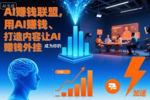 AI賺钱联盟，用AI賺钱、打造内容让AI成为你的賺钱外挂