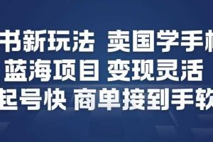 小红书新玩法，卖国学手机贴，蓝海项目，变现灵活，起号快，商单接到手软