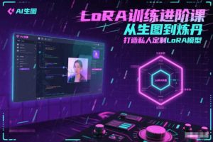 LoRA训练进阶课，从生图到炼丹，打造私人定制LoRA模型