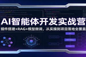 AI智能体开发实战营：插件搭建+RAG+模型微调，从实操到项目落地全覆盖