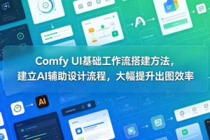 Comfy UI基础工作流搭建方法，建立AI辅助设计流程，大幅提升出图效率