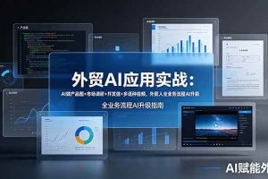 (19082期)外贸AI应用实战:AI做产品图+市场调研+开发信+多语种视频,外贸人全业务流程AI升级
