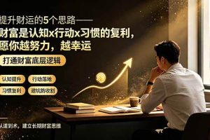 (19233期)付费文章:提升财运的5个思路——财富是认知x行动x习惯的复利,愿你越努力,越幸运