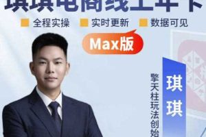 琪琪电商-拼多多年卡2026年8月更新,全类目自然流+付费爆单+擎天柱3.0大促卡流量+非标品高阶运营全套实战课(更新0827)