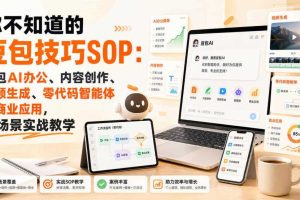 你不知道的豆包技巧SOP：豆包AI办公、内容创作、视频生成、零代码智能体与商业应用，全场景实战教学