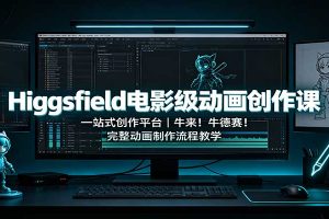 Higgsfield电影级动画创作课：一站式创作平台，牛来！牛德赛！完整动画制作流程教学